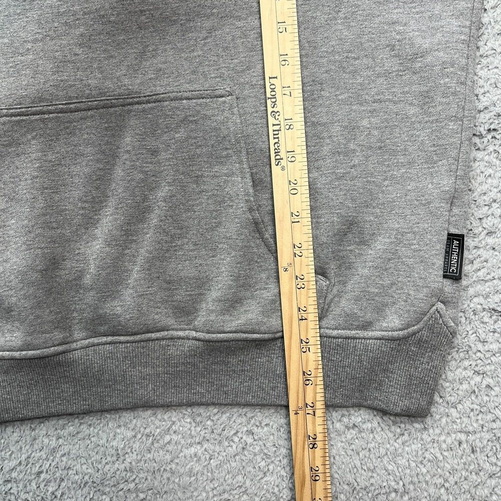 Nike Michigan Wolverines Center Swoosh Hoodie Mens M Y2K Gray Yellow Embroidered - Picture 4 of 12